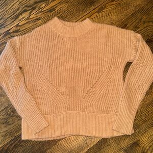 Pink Rose, Junior size XS, camel colored sweater